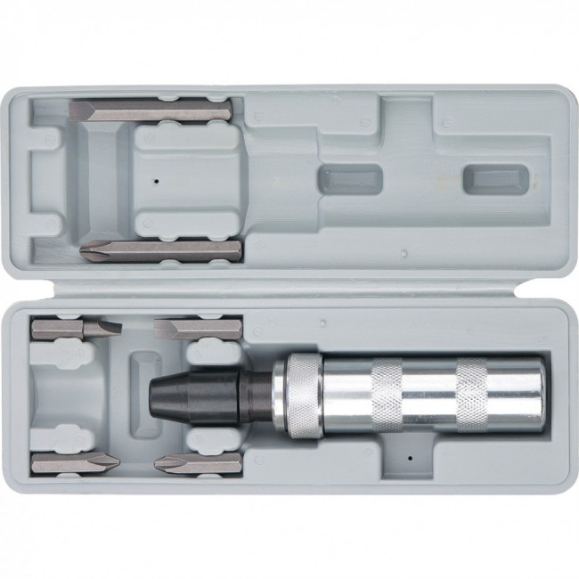 Отвертка ударно-поворотная 1/2, набор бит, 6 шт, пластиковый бокс Matrix, ( 11575 ) Отвертка ударно-поворотная 1/2, набор бит, 6 шт, пластиковый бокс Matrix, ( 11575 )