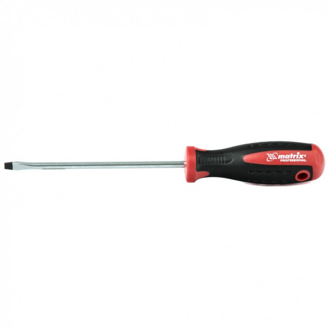 Отвертка Profi, SL5,5 х 125 мм, S2, двухкомпонентная рукоятка Matrix, ( 11816 )