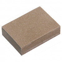 Губка для шлифования, 125 х 100 х 10 мм, мягкая, 3 шт, P 60/80, P 60/100, P 80/120 Matrix, ( 75715 )