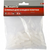 Клинья для кладки плитки 30 х 6 х 5 мм упаковка 100 шт Matrix, ( 88081 )