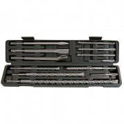 Набор буров по бетону, 5-6 х 110,8-10-12 х 160,14-16 х 210,18 х 300, 20 х 450 мм, зубила, SDS Plus Matrix, ( 71097 ) Набор буров по бетону, 5-6 х 110,8-10-12 х 160,14-16 х 210,18 х 300, 20 х 450 мм, зубила, SDS Plus Matrix, ( 71097 )