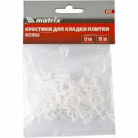 Крестики, 1 мм, для кладки плитки, упаковка 100 шт Matrix, ( 88082 )