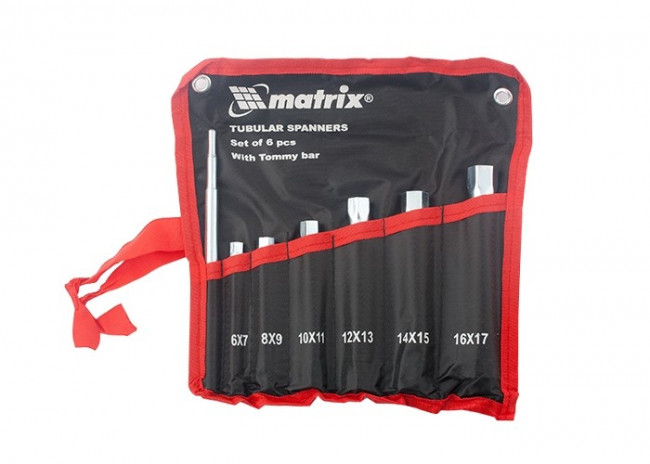 Набор ключей трубчатых торцевых 7 предметов Matrix, ( 13719 ) Набор ключей трубчатых торцевых 7 предметов Matrix, ( 13719 )