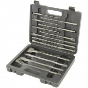 Набор буров по бетону, 6-8-10 х 160,8-10-12 х 210,10-12-14 х 260 мм, зубила 4 шт, SDS Plus Matrix, ( 71098 ) Набор буров по бетону, 6-8-10 х 160,8-10-12 х 210,10-12-14 х 260 мм, зубила 4 шт, SDS Plus Matrix, ( 71098 )