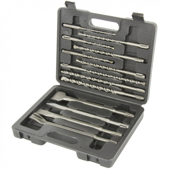 Набор буров по бетону, 6-8-10 х 160,8-10-12 х 210,10-12-14 х 260 мм, зубила 4 шт, SDS Plus Matrix, ( 71098 ) Набор буров по бетону, 6-8-10 х 160,8-10-12 х 210,10-12-14 х 260 мм, зубила 4 шт, SDS Plus Matrix, ( 71098 )