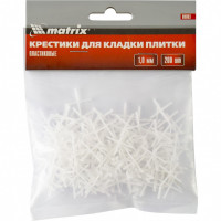 Крестики, 1 мм, для кладки плитки, упаковка 200 шт Matrix, ( 88083 )