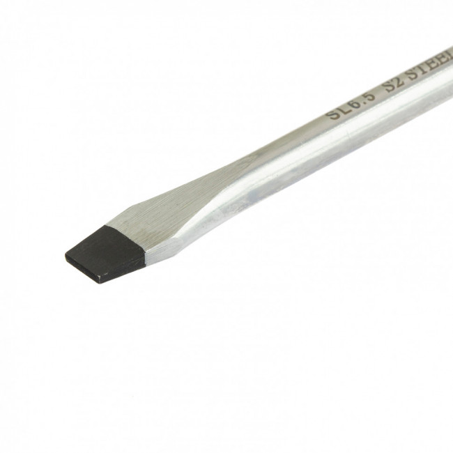 Отвертка Profi, SL6,5 х 100 мм, S2, двухкомпонентная рукоятка Matrix, ( 11820 )