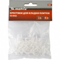 Крестики, 1,5 мм, для кладки плитки, упаковка 100 шт Matrix, ( 88084 )