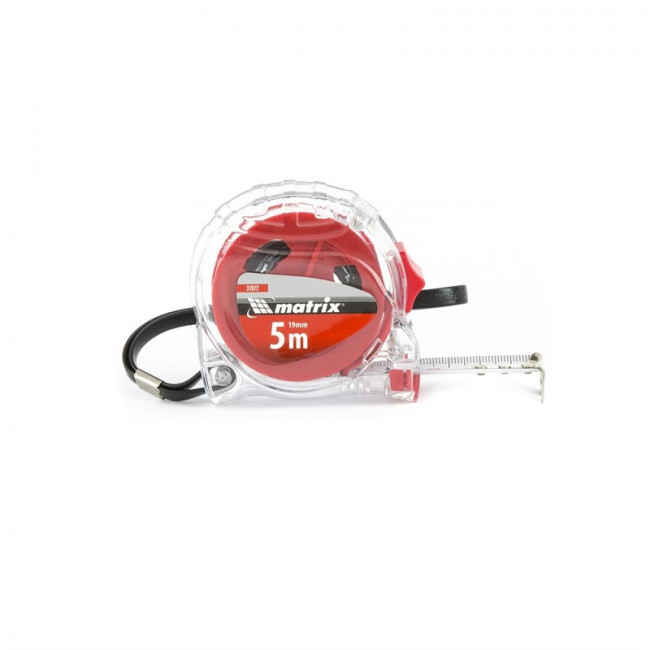 Рулетка Crystal, 5 м х 19 мм, корпус из поликарбоната Matrix, ( 31072 ) Рулетка Crystal, 5 м х 19 мм, корпус из поликарбоната Matrix, ( 31072 )