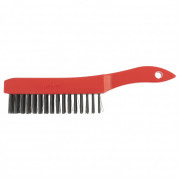 Щетка зачистная шестирядная, закаленная прямая проволока с пластиковой ручкой Matrix, ( 74816 ) Щетка зачистная шестирядная, закаленная прямая проволока с пластиковой ручкой Matrix, ( 74816 )