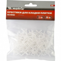 Крестики, 1,5 мм, для кладки плитки, упаковка 200 шт Matrix, ( 88085 )