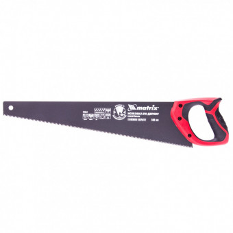 Ножовка по дереву, 500 мм, 7-8 TPI, зуб-3D, каленый зуб, тефлоновое покрытие полотна, двухкомпонентная рукоятка Matrix, ( 23551 ) Ножовка по дереву, 500 мм, 7-8 TPI, зуб-3D, каленый зуб, тефлоновое покрытие полотна, двухкомпонентная рукоятка Matrix, ( 23551 )