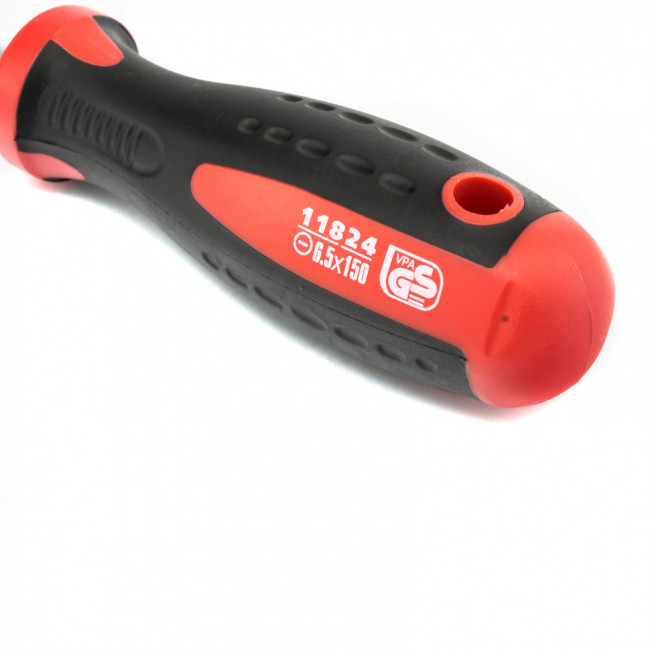 Отвертка Profi, SL6,5 х 150 мм, S2, двухкомпонентная рукоятка Matrix, ( 11824 ) Отвертка Profi, SL6,5 х 150 мм, S2, двухкомпонентная рукоятка Matrix, ( 11824 )