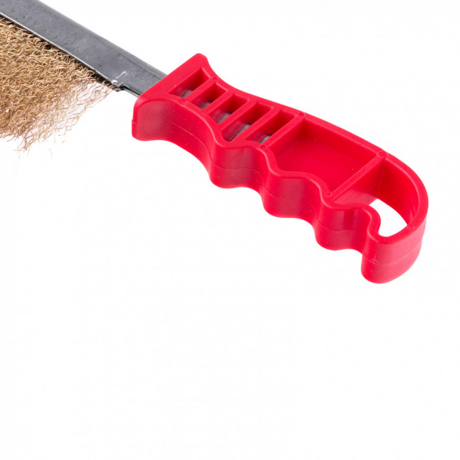 Щетка металлическая латунированная, пластиковая ручка Matrix, ( 74827 ) Щетка металлическая латунированная, пластиковая ручка Matrix, ( 74827 )