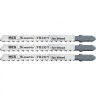 Полотна для электролобзика по дереву, 3 шт, T101B, 75 х 2,5 мм, HCS Matrix Professional, ( 78201 )