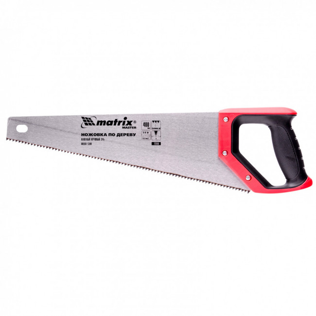 Ножовка по дереву, 400 мм, зуб 2D, каленый крупный зуб 3-4 TPI, двухкомпонентная рукоятка Matrix Master, ( 23556 ) Ножовка по дереву, 400 мм, зуб 2D, каленый крупный зуб 3-4 TPI, двухкомпонентная рукоятка Matrix Master, ( 23556 )