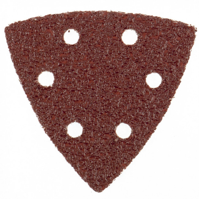 Треугольник абразивный на ворсовой подложке под "липучку", перфорированный, P 120, 93 мм, 5 шт Matrix, ( 73862 ) Треугольник абразивный на ворсовой подложке под "липучку", перфорированный, P 120, 93 мм, 5 шт Matrix, ( 73862 )