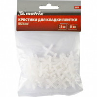 Крестики, 3 мм, для кладки плитки, упаковка 100 шт Matrix, ( 88090 )