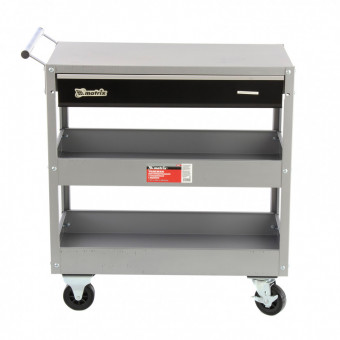 Тележка инструментальная, 737 х 383 х 668 мм, 3-секционная, с ящиком Matrix, ( 567345 )