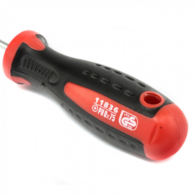 Отвертка Profi, PH0 х 75 мм, S2, двухкомпонентная рукоятка Matrix, ( 11836 ) Отвертка Profi, PH0 х 75 мм, S2, двухкомпонентная рукоятка Matrix, ( 11836 )