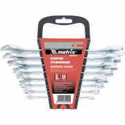 Набор ключей рожковых 8 шт, 6-22мм, CrV, Elliptical, зеркальное хромирование Matrix Master, ( 15238 ) Набор ключей рожковых 8 шт, 6-22мм, CrV, Elliptical, зеркальное хромирование Matrix Master, ( 15238 )