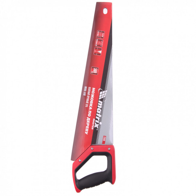 Ножовка по дереву, 500 мм, волновая вырубка, 3-4 TPI, каленый зуб 2D, двухкомпонентная рукоятка Matrix Master, ( 23560 ) Ножовка по дереву, 500 мм, волновая вырубка, 3-4 TPI, каленый зуб 2D, двухкомпонентная рукоятка Matrix Master, ( 23560 )