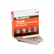 Гвозди для пневматического нейлера 16GA, сечение 1,6 х 1,4, длина 19 мм, 2500 шт Matrix, ( 57601 ) Гвозди для пневматического нейлера 16GA, сечение 1,6 х 1,4, длина 19 мм, 2500 шт Matrix, ( 57601 )