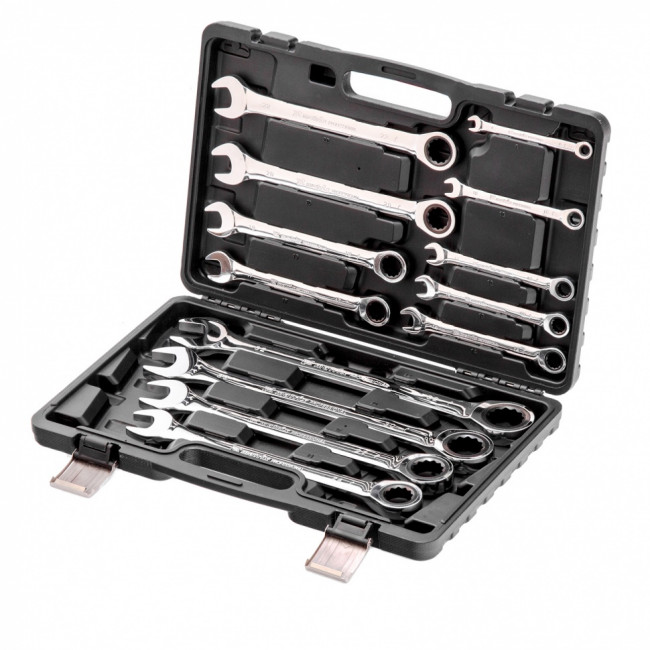 Набор ключей комбинированных, трещоточных 13 шт. Matrix ( 14797 ) Набор ключей комбинированных, трещоточных 13 шт. Matrix ( 14797 )