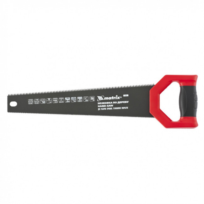 Ножовка по дереву UNIVERSAL, 350 мм, две рабочие кромки 13-14 TPI и 7-8 TPI, тефлоновое покрытие Matrix, ( 23570 ) Ножовка по дереву UNIVERSAL, 350 мм, две рабочие кромки 13-14 TPI и 7-8 TPI, тефлоновое покрытие Matrix, ( 23570 )