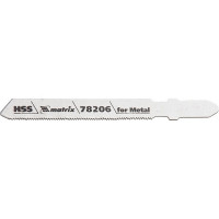 Полотна для электролобзика по металлу, 3 шт, T118G, 50 х 0,8 мм, HSS Matrix Professional, ( 78206 )
