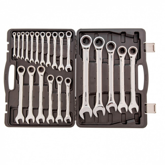 Набор ключей комбинированных, трещоточных 22 шт. Matrix ( 14799 ) Набор ключей комбинированных, трещоточных 22 шт. Matrix ( 14799 )