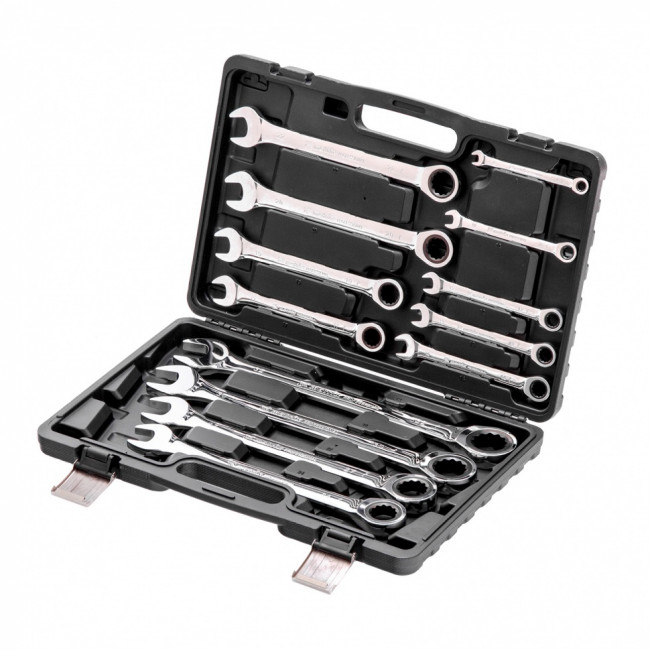 Набор ключей комбинированных, трещоточных 22 шт. Matrix ( 14799 ) Набор ключей комбинированных, трещоточных 22 шт. Matrix ( 14799 )