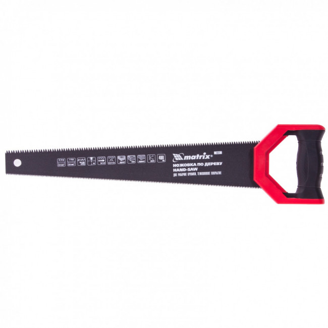Ножовка по дереву UNIVERSAL, 400 мм, две рабочие кромки 13-14 TPI и 7-8 TPI, тефлоновое покрытие Matrix, ( 23571 ) Ножовка по дереву UNIVERSAL, 400 мм, две рабочие кромки 13-14 TPI и 7-8 TPI, тефлоновое покрытие Matrix, ( 23571 )