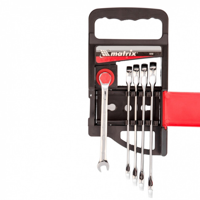 Набор ключей комбинированных, трещоточных 5 шт. Matrix ( 14793 ) Набор ключей комбинированных, трещоточных 5 шт. Matrix ( 14793 )