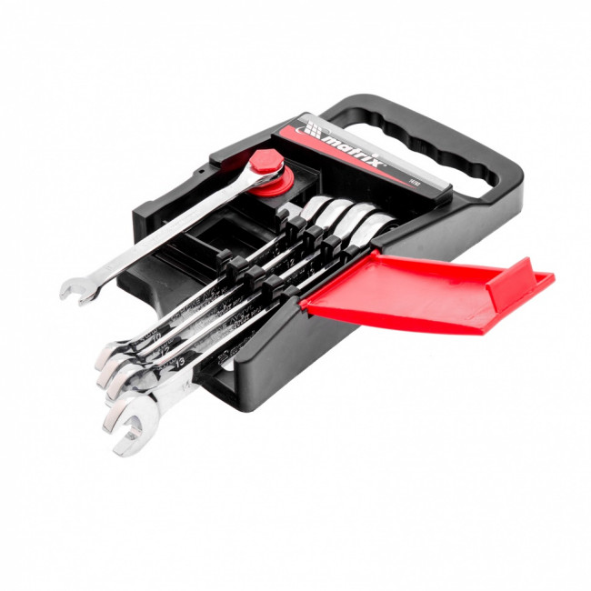 Набор ключей комбинированных, трещоточных 5 шт. Matrix ( 14793 ) Набор ключей комбинированных, трещоточных 5 шт. Matrix ( 14793 )