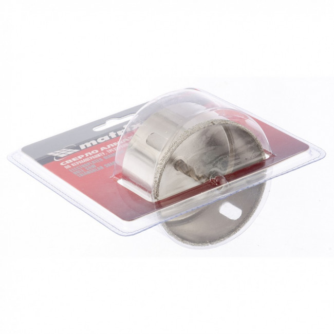 Сверло алмазное по керамограниту, 75 х 67 мм, трехгранный хвостовик Matrix, ( 726753 ) Сверло алмазное по керамограниту, 75 х 67 мм, трехгранный хвостовик Matrix, ( 726753 )