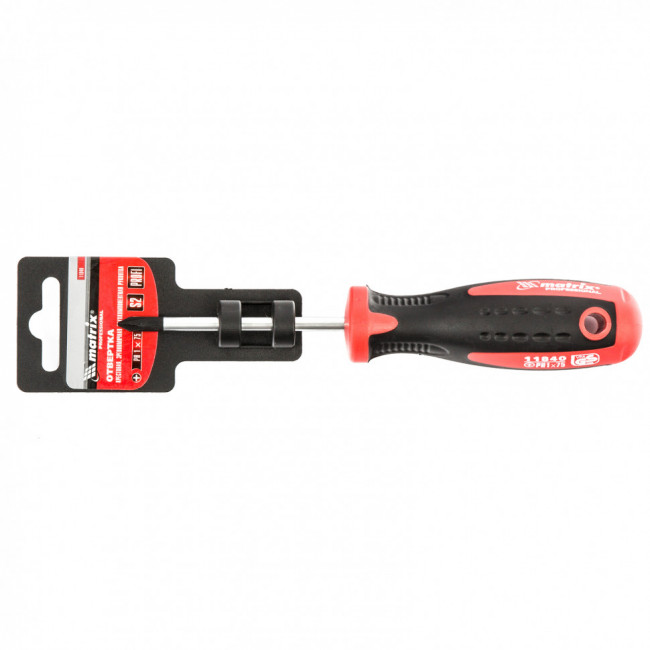 Отвертка Profi, PH1 х 75 мм, S2, двухкомпонентная рукоятка Matrix, ( 11840 ) Отвертка Profi, PH1 х 75 мм, S2, двухкомпонентная рукоятка Matrix, ( 11840 )