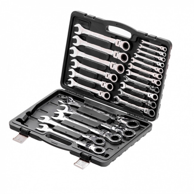 Набор ключей комбинированных, трещоточных шарнирных 13 шт. Matrix ( 14798 ) Набор ключей комбинированных, трещоточных шарнирных 13 шт. Matrix ( 14798 )