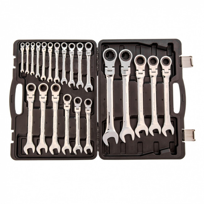 Набор ключей комбинированных, трещоточных шарнирных 22 шт. Matrix ( 14800 ) Набор ключей комбинированных, трещоточных шарнирных 22 шт. Matrix ( 14800 )