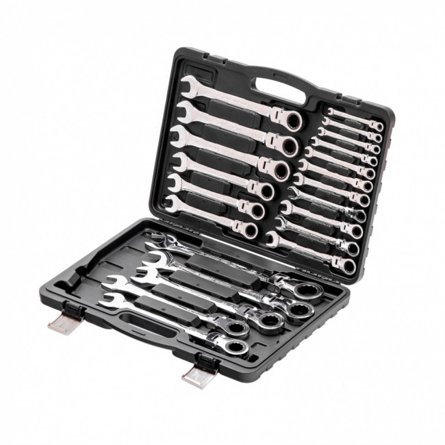 Набор ключей комбинированных, трещоточных шарнирных 22 шт. Matrix ( 14800 ) Набор ключей комбинированных, трещоточных шарнирных 22 шт. Matrix ( 14800 )