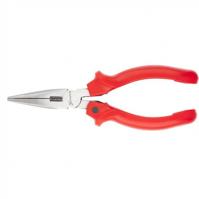 Длинногубцы прямые Standard, 180 мм, шлифованные, пластмассовые рукоятки Matrix, ( 17152 ) Длинногубцы прямые Standard, 180 мм, шлифованные, пластмассовые рукоятки Matrix, ( 17152 )