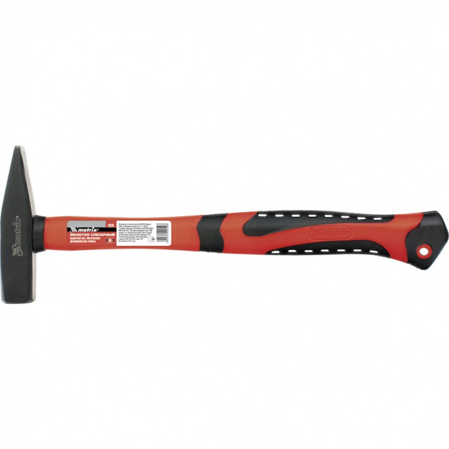 Молоток слесарный, 600 г, фибергласовая обрезиненная рукоятка Matrix, ( 10340 ) Молоток слесарный, 600 г, фибергласовая обрезиненная рукоятка Matrix, ( 10340 )