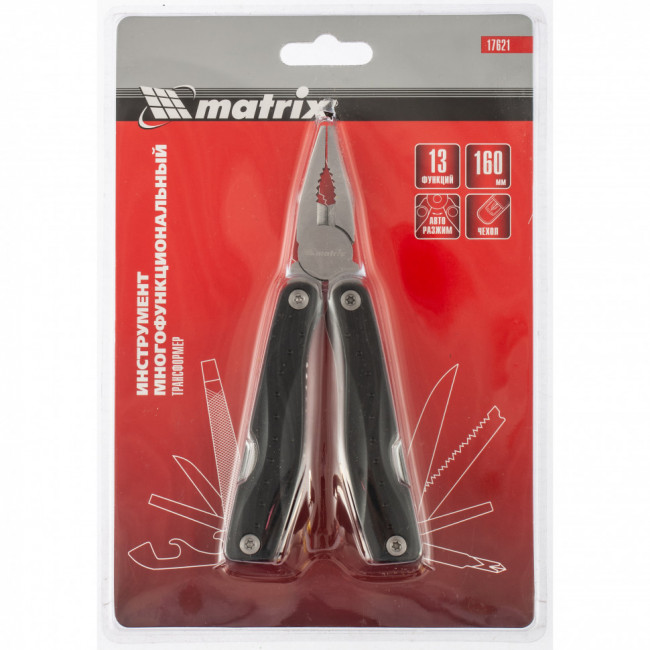 Трансформер, 13 функций, авторазжим, в чехле, 160 мм Matrix, ( 17621 ) Трансформер, 13 функций, авторазжим, в чехле, 160 мм Matrix, ( 17621 )