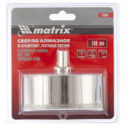 Сверло алмазное по керамограниту, 100 х 67 мм, трехгранный хвостовик Matrix, ( 726883 ) Сверло алмазное по керамограниту, 100 х 67 мм, трехгранный хвостовик Matrix, ( 726883 )