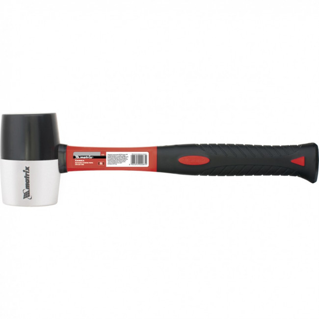 Киянка резиновая, 225 г, черно-белая резина, фибергласовая рукоятка Matrix, ( 11170 ) Киянка резиновая, 225 г, черно-белая резина, фибергласовая рукоятка Matrix, ( 11170 )