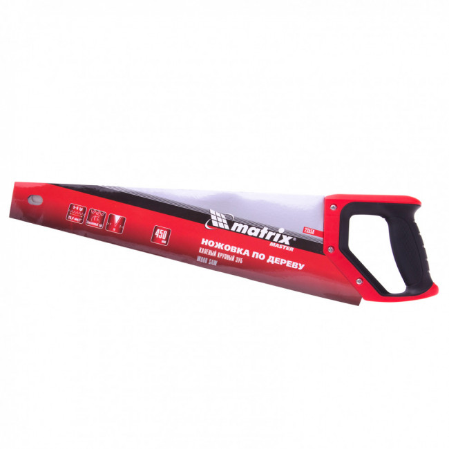 Ножовка по дереву, 500 мм, каленый зуб 3D, 11-12 TPI, трехкомпонентная рукоятка, Pro Matrix, ( 23585 ) Ножовка по дереву, 500 мм, каленый зуб 3D, 11-12 TPI, трехкомпонентная рукоятка, Pro Matrix, ( 23585 )