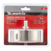 Сверло алмазное по керамограниту, 110 х 67 мм, трехгранный хвостовик Matrix, ( 726923 ) Сверло алмазное по керамограниту, 110 х 67 мм, трехгранный хвостовик Matrix, ( 726923 )