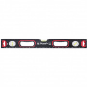 Уровень алюминиевый, усиленный, фрезерованный, 3 глазка, двухкомпонентные рукоятки, 1200 мм Matrix, ( 34364 )