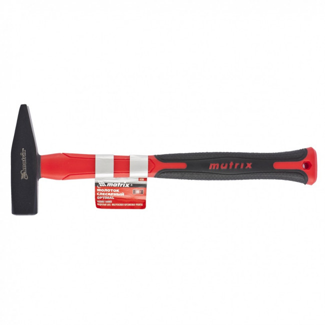 Молоток слесарный optimal, 100 г, фибергласовая обрезиненная рукоятка, квадратный боек Matrix, ( 10365 ) Молоток слесарный optimal, 100 г, фибергласовая обрезиненная рукоятка, квадратный боек Matrix, ( 10365 )