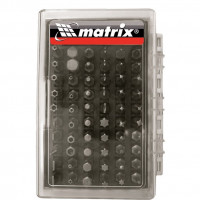 Набор бит с магнитным держателем, CrV, 61 шт Matrix, ( 11387 )